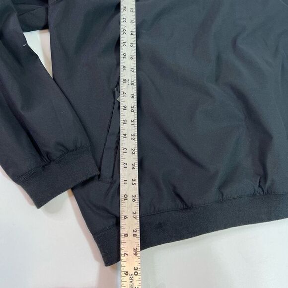 Nike Golf Windbreaker Men's XL Black Graph Pattern Elastic Cuffs Hem Zip Pockets - Picture 10 of 16